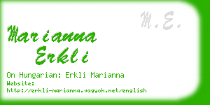 marianna erkli business card